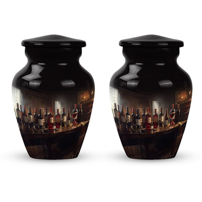 Classic wine urn for an adult male