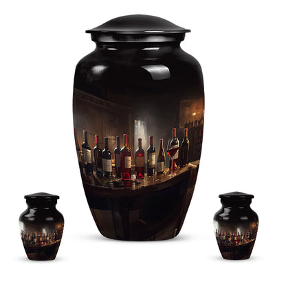 Classic wine urn for an adult male