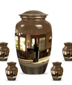 classic wine urn for dad's ashes