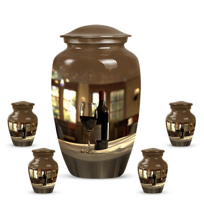 classic wine urn for dad's ashes