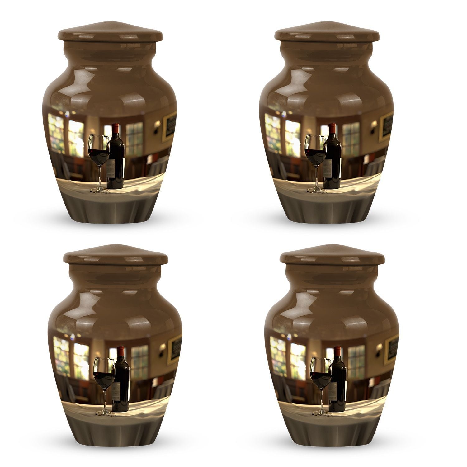 classic wine urn for dad's ashes
