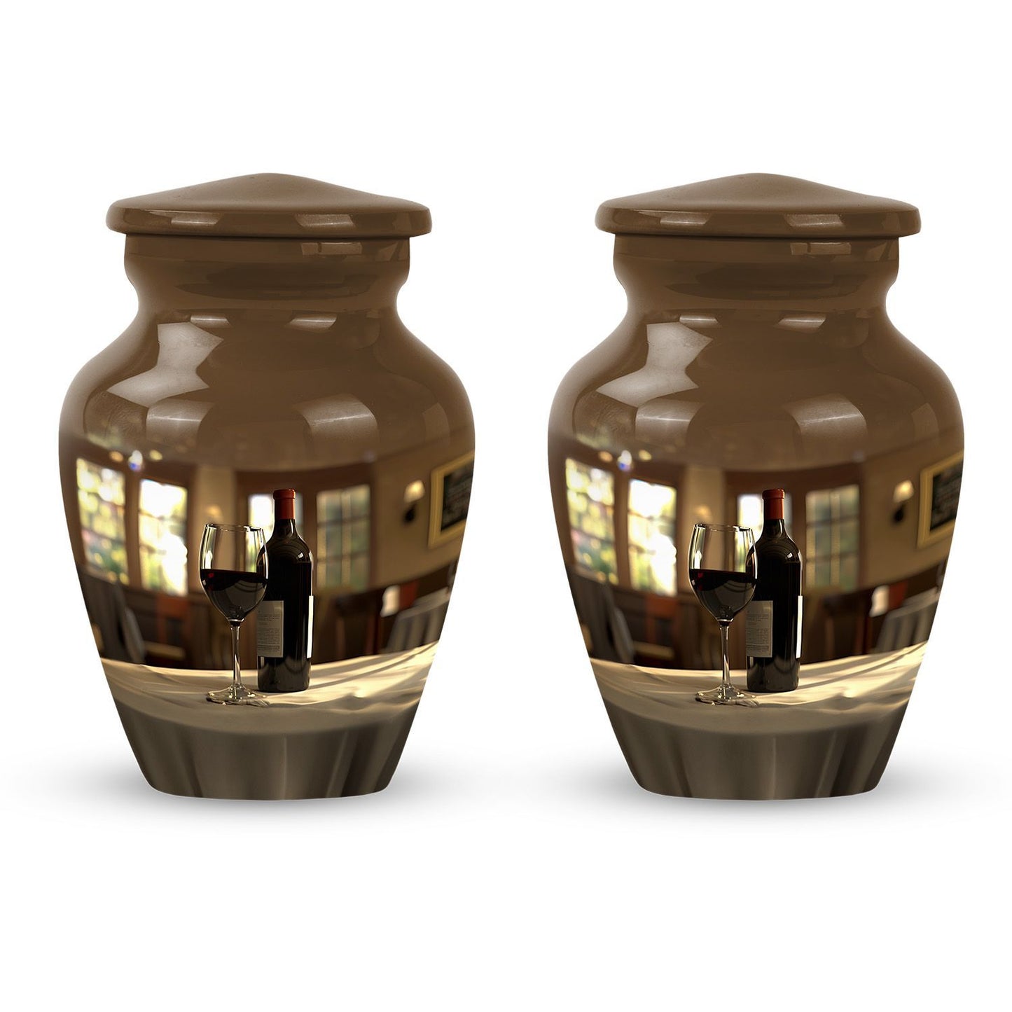 classic wine urn for dad's ashes