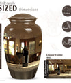 classic wine urn for dad's ashes