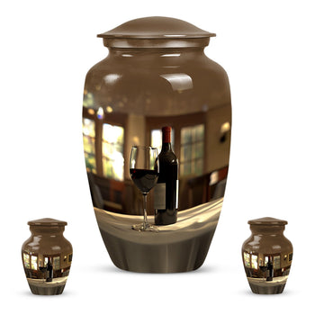 Large Urn with 2 Mini Urn