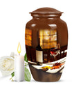 10-inch classic wine urn.