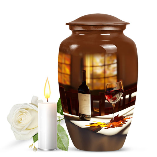10-inch classic wine urn.