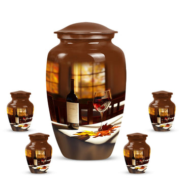 Large Urn with 4 Small Urn