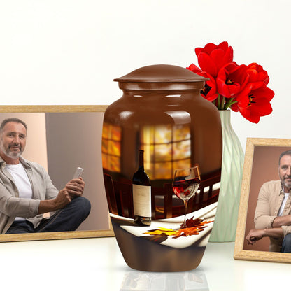 10-inch classic wine urn.