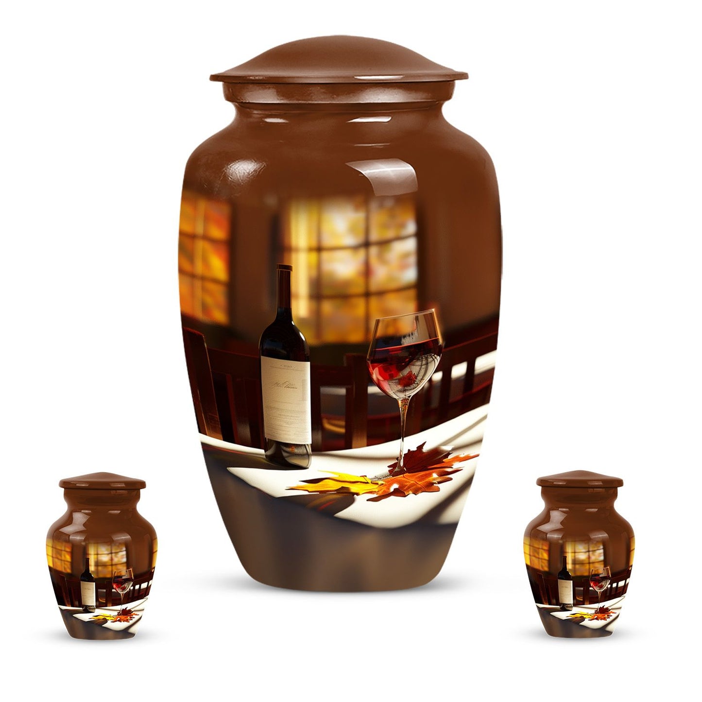 10-inch classic wine urn.