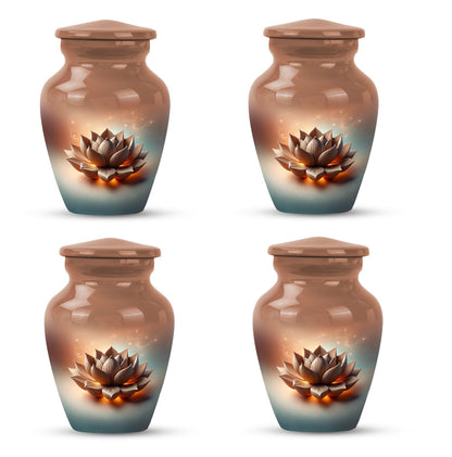 10-inch classic lotus urn for men's cremation urn
