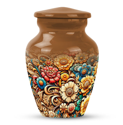 Classic Flowers Urn for cremation.