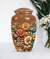 Classic Flowers Urn for cremation.