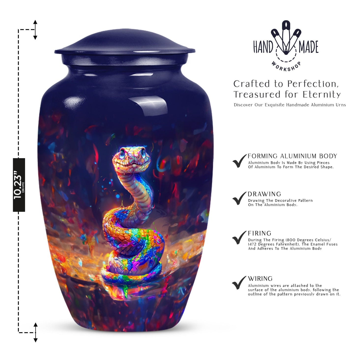 snake urn for human ashes.