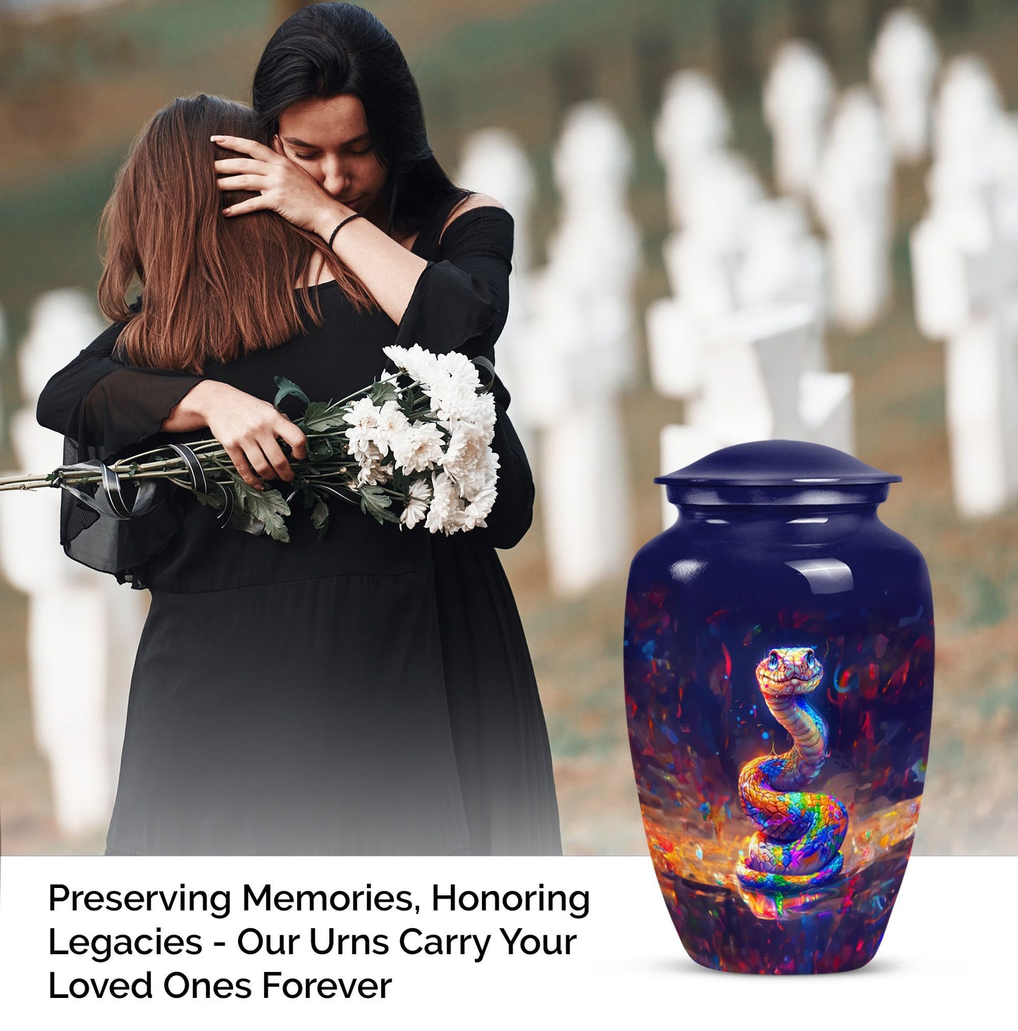 snake urn for human ashes.