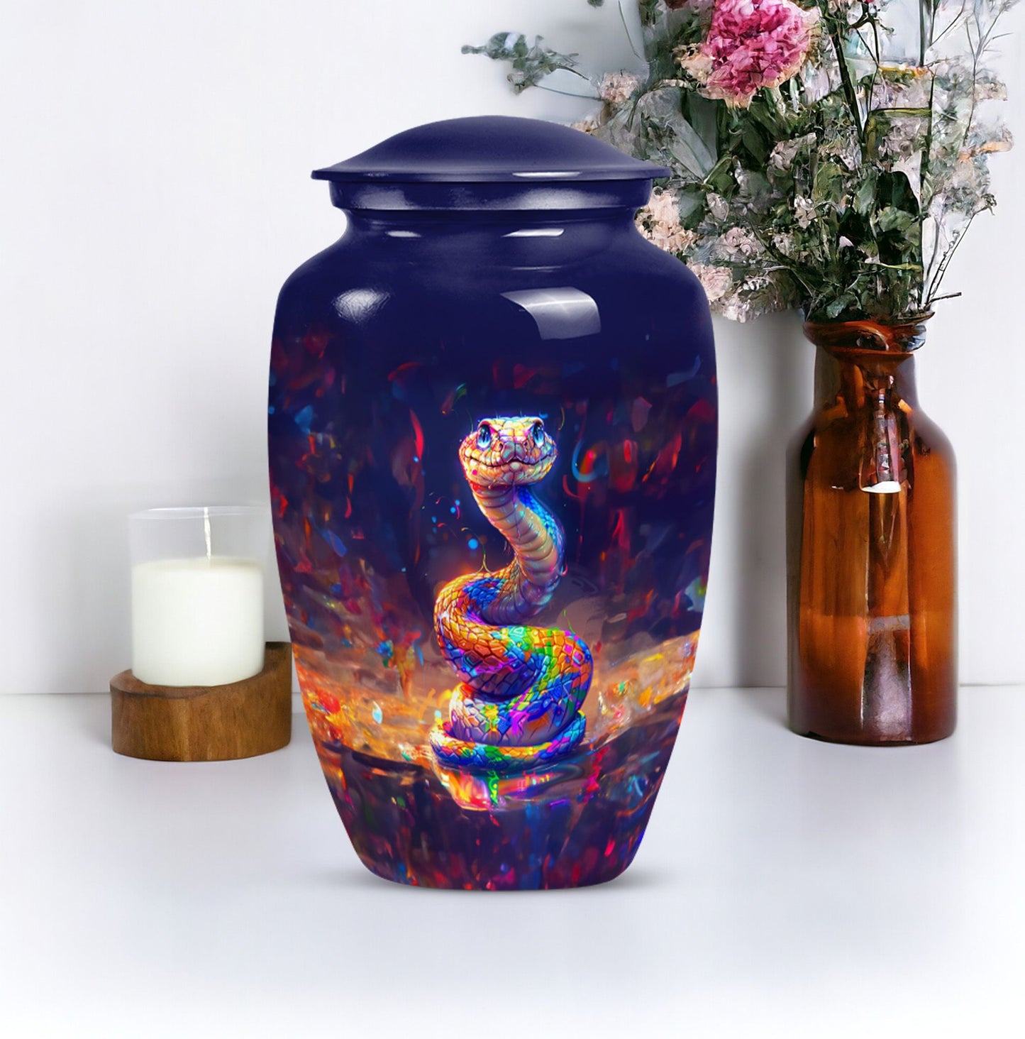 snake urn for human ashes.