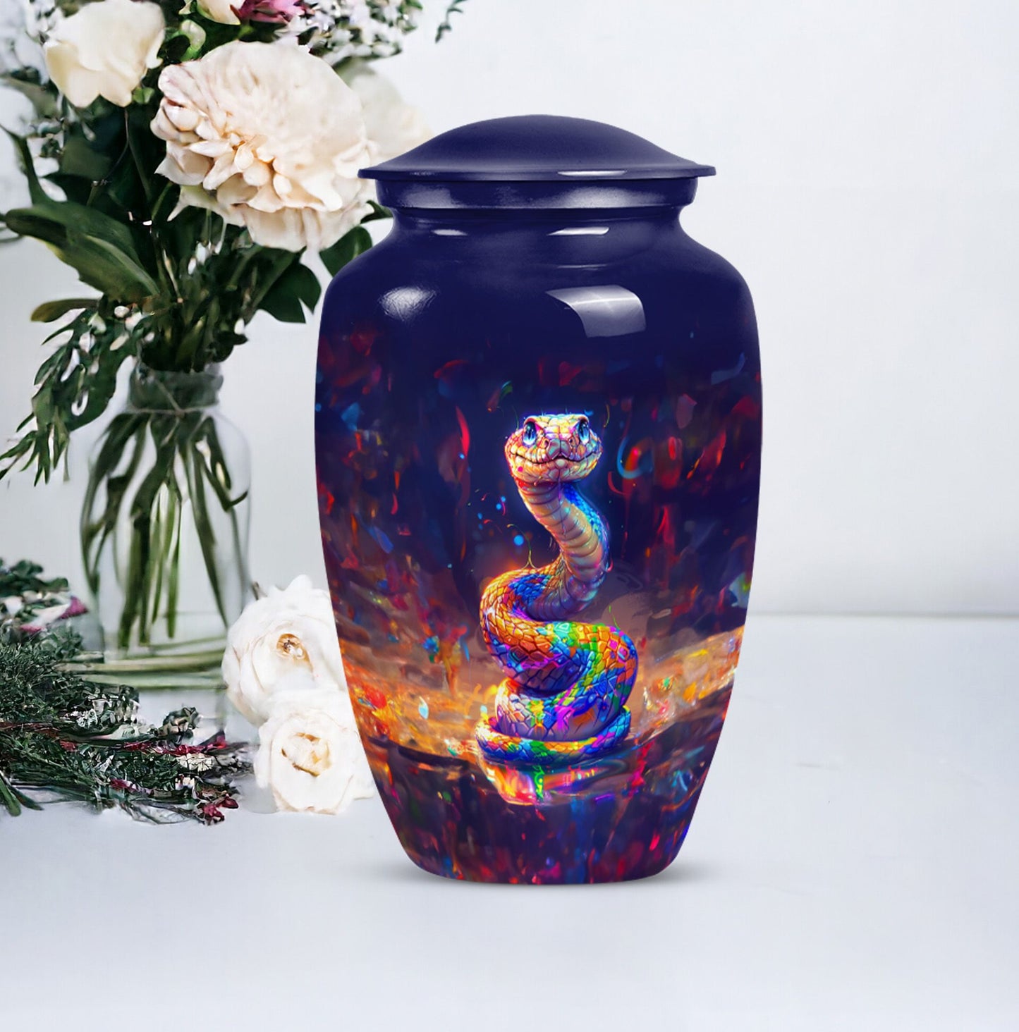 snake urn for human ashes.