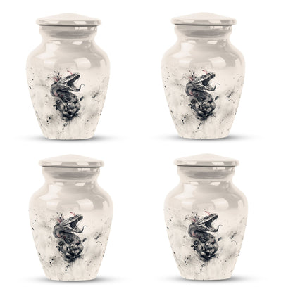 Classic 10 inch aluminium snake urn