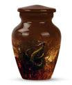 10 inch snake-themed urn for mom's ashes