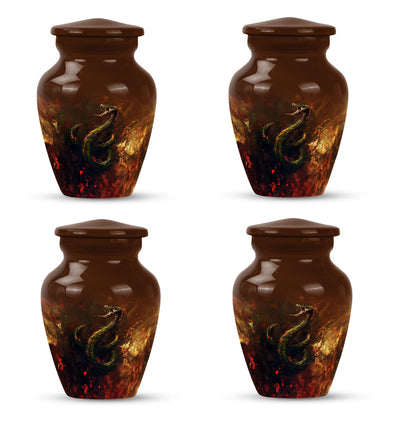 10 inch snake-themed urn for mom's ashes
