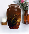10 inch snake-themed urn for mom's ashes