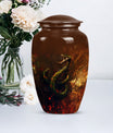 10 inch snake-themed urn for mom's ashes