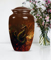 10 inch snake-themed urn for mom's ashes