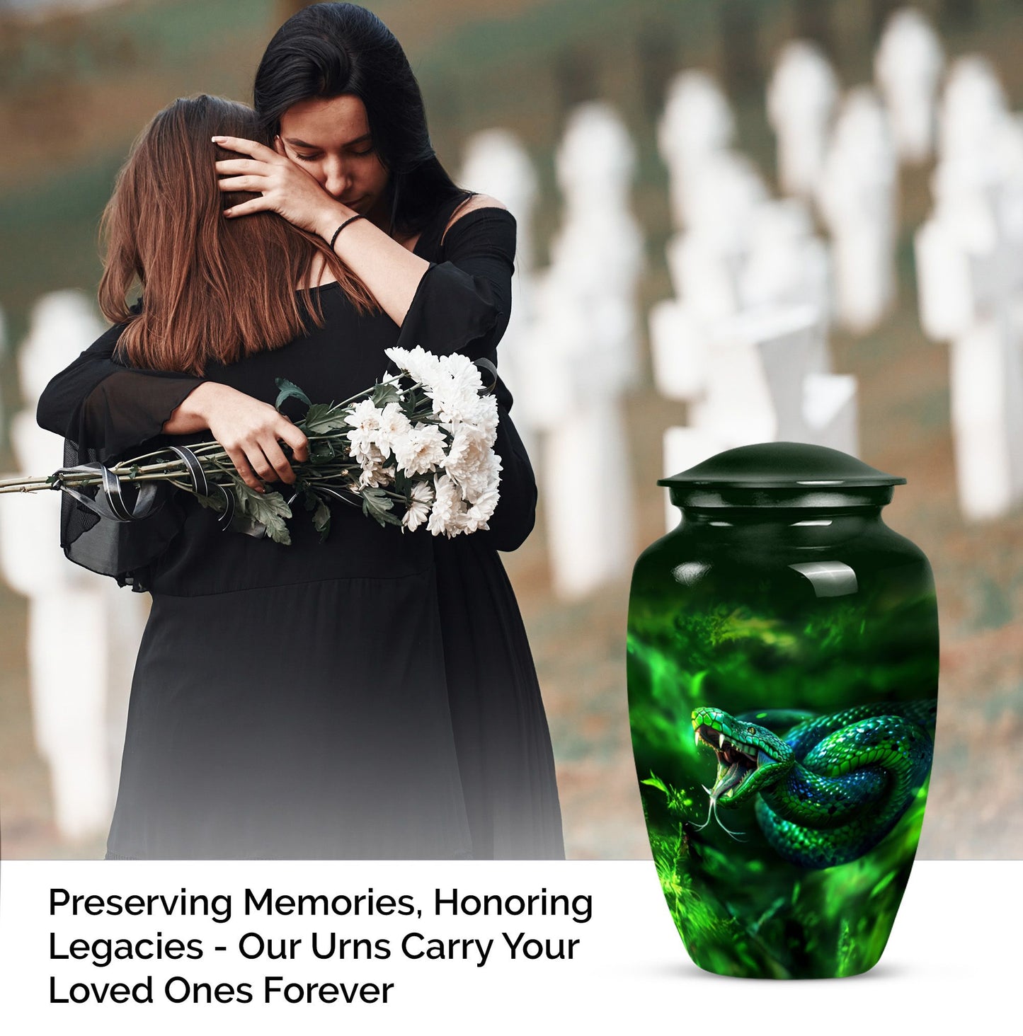 classic snake urn.