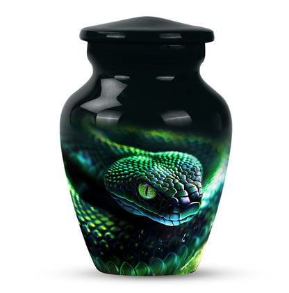 Classic 10-inch snake urn.