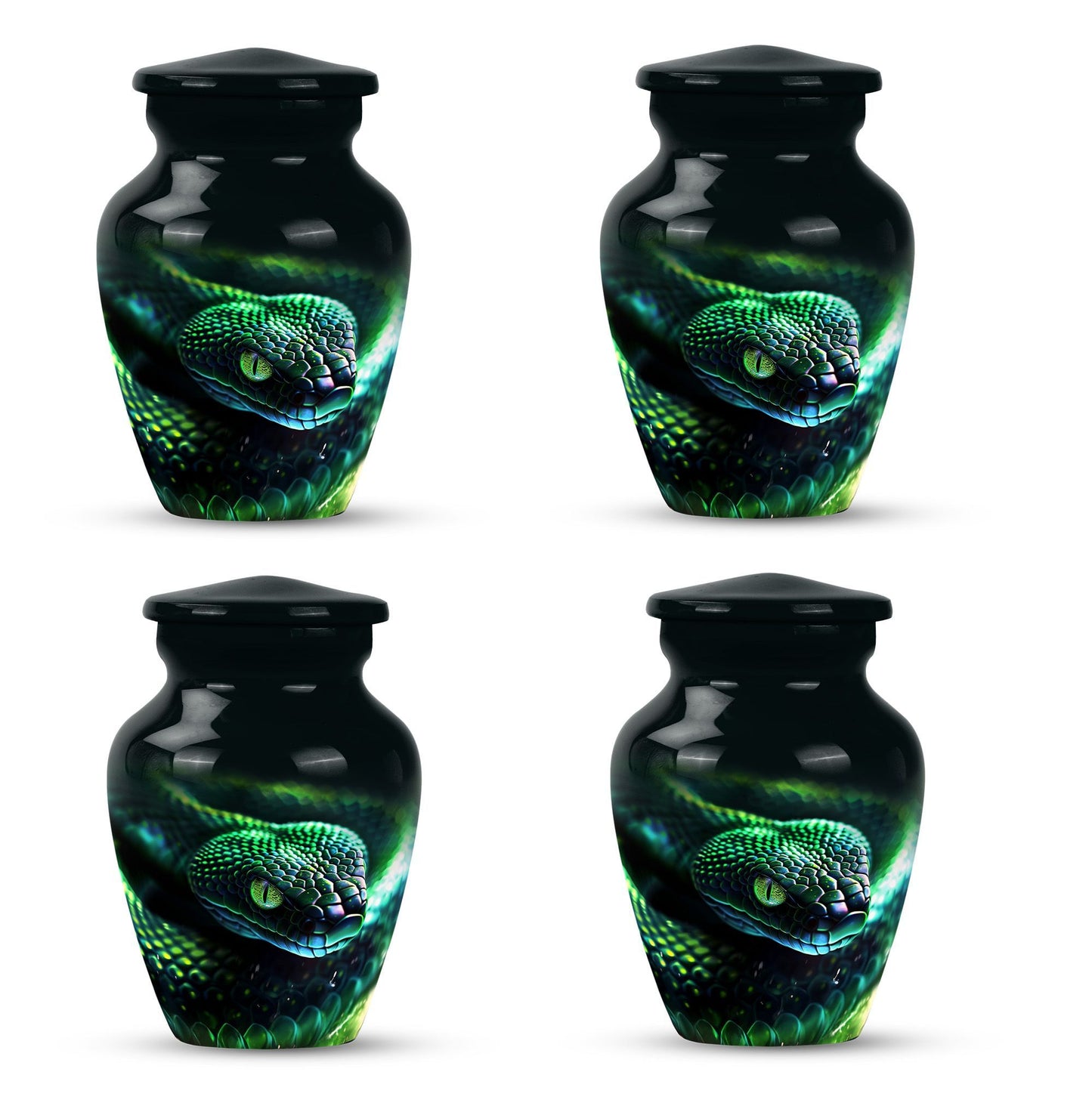 Classic 10-inch snake urn.
