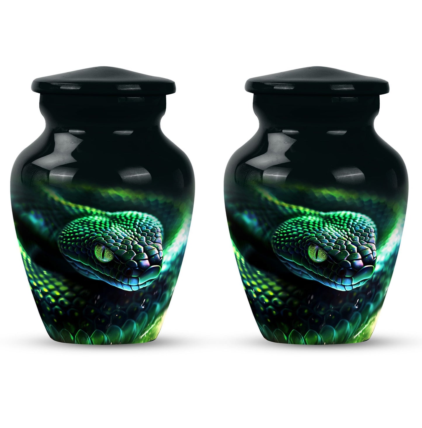 Classic 10-inch snake urn.