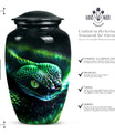 Classic 10-inch snake urn.