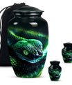 Classic 10-inch snake urn.