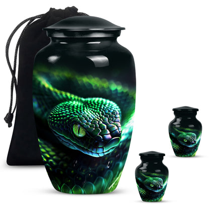 Classic 10-inch snake urn.