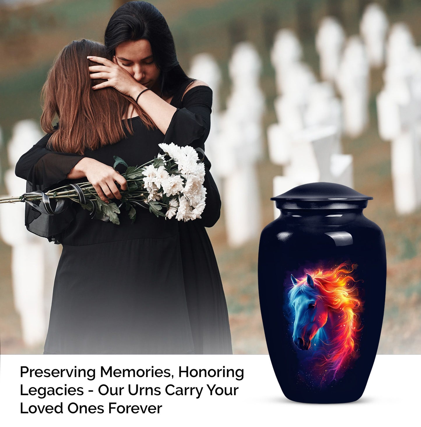 Horse Urn made of for memorial 