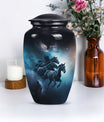 Classic 10 inch horse urn for dad's memorial.
