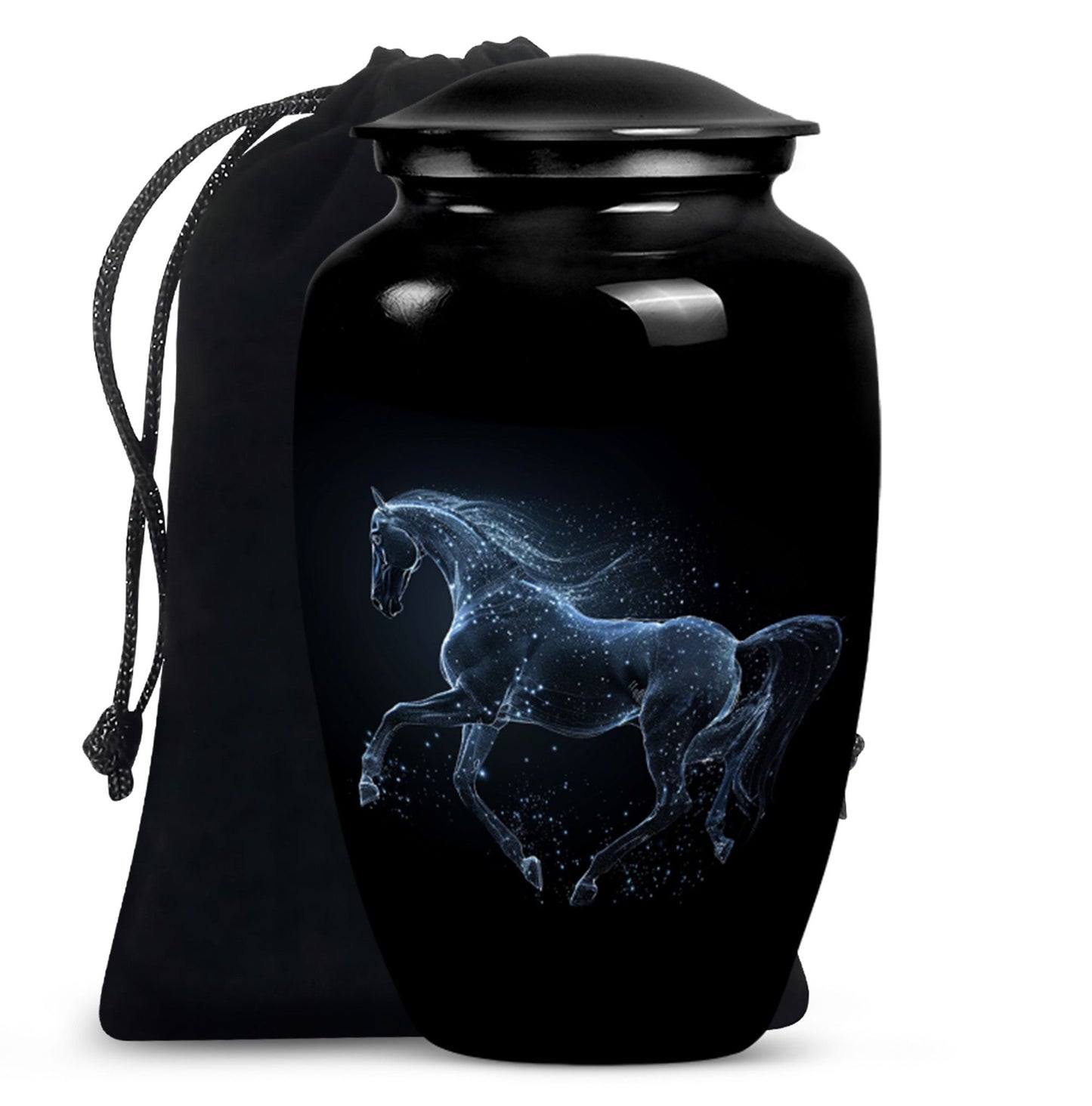 Horse Urn, large classic design for adult ashes