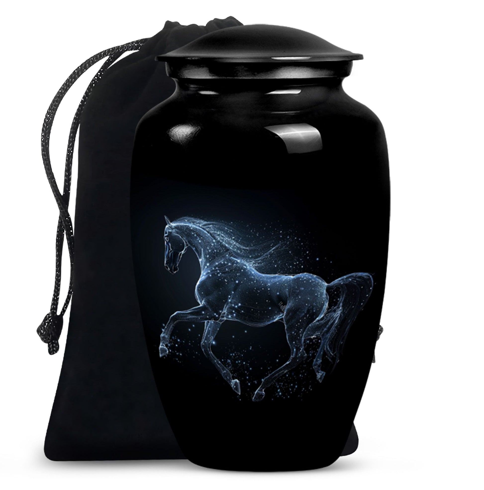 Horse Urn, large classic design for adult ashes