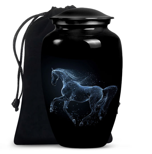 Horse Urn, large classic design for adult ashes