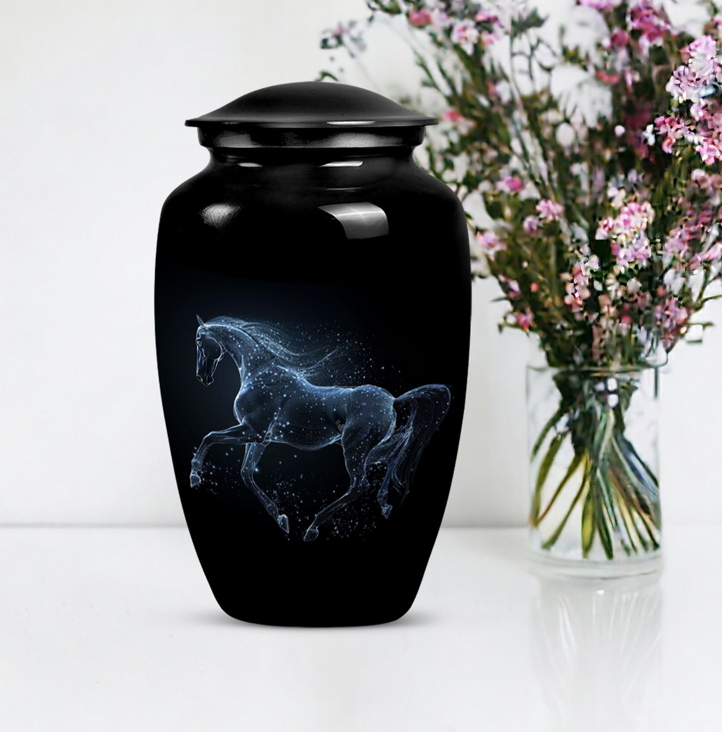 Horse Urn, large classic design for adult ashes