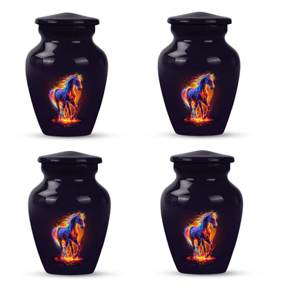Horse Urn, cremation urn for adult male, 