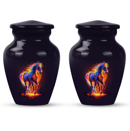 Horse Urn, cremation urn for adult male, 