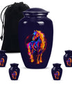 10-inch Classic Horse Urn for men & women ashes.