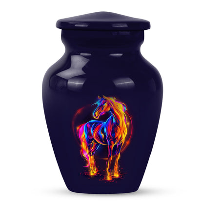 10-inch Classic Horse Urn for men & women ashes.