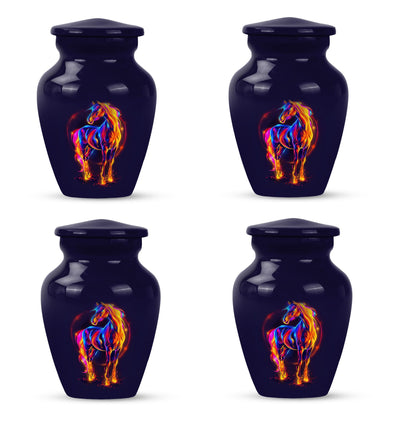 10-inch Classic Horse Urn for men & women ashes.