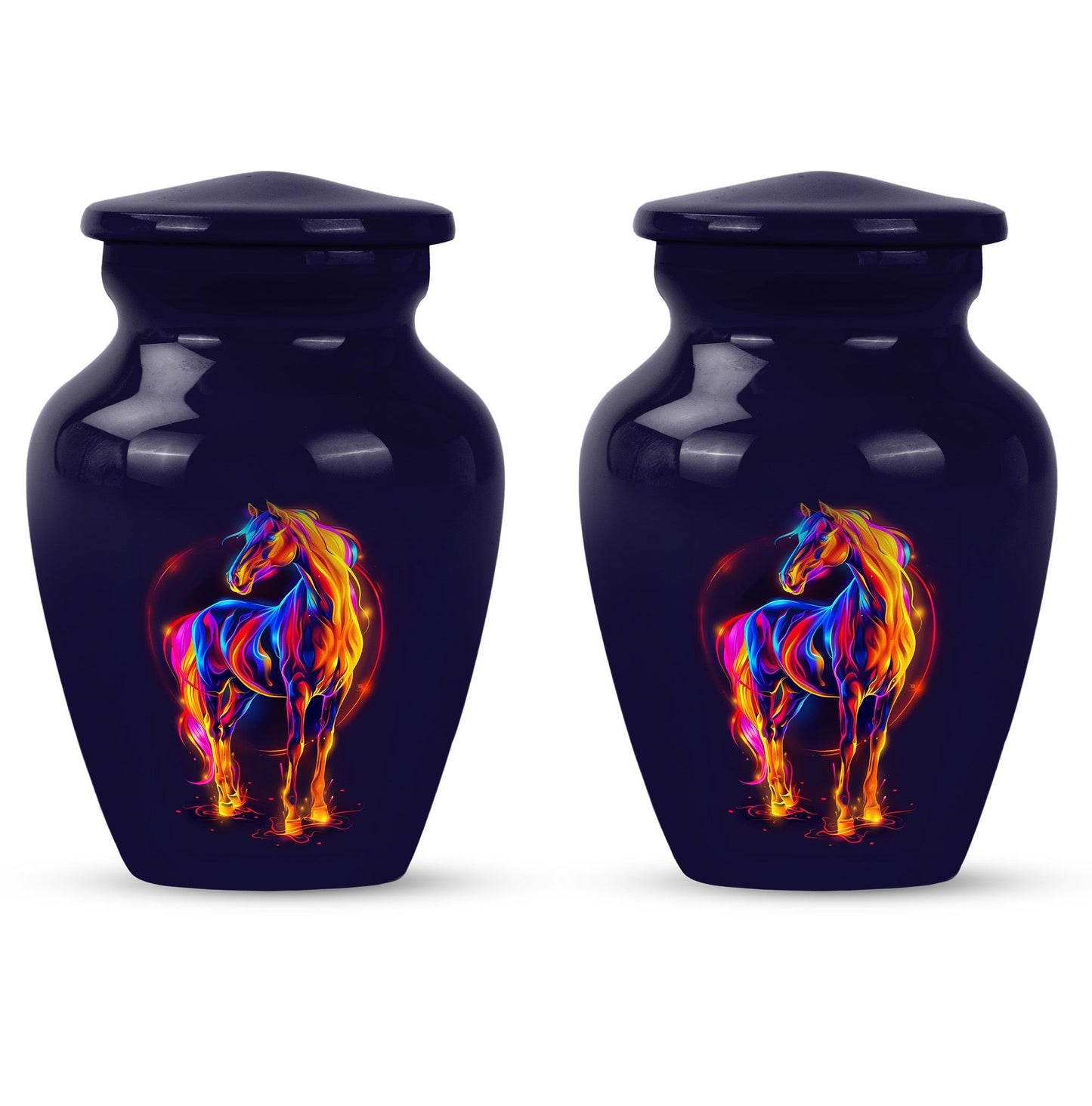 10-inch Classic Horse Urn for men & women ashes.