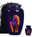 10-inch Classic Horse Urn for men & women ashes.