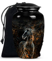 Classic 10-inch Horse Urn made of Aluminium for funeral, 