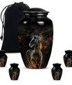 Classic 10-inch Horse Urn made of Aluminium for funeral, 