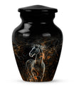 Classic 10-inch Horse Urn made of Aluminium for funeral, 
