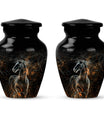 Classic 10-inch Horse Urn made of Aluminium for funeral, 